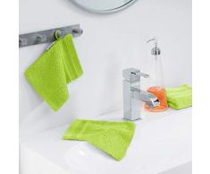 douceur dintérieur 2 gants de toilette 15x21 cm eponge vitamine anis