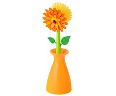 VIGAR 7200 Brosse Vaisselle en Vase Orange, Plastique