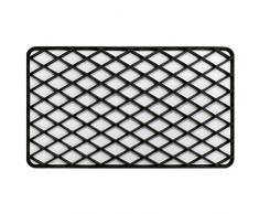 douceur dintérieur tapis dentree rectangle 34x58 cm pvc grille noir