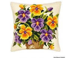 Kit coussin au point de croix PensÃ©es