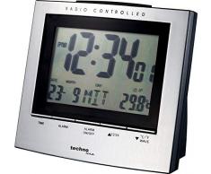 Technoline WT280 Réveil de Radio Argent/Noir 12 x 5 x 10,5 cm