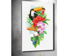 Bonamaison Peinture sur toile, multicolore, 50 x 70 cm - ConÃ§u et fabriquÃ© en Turquie