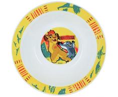 FUN HOUSE 005496 Disney Roi Lion Bol Micro-ondable pour Enfant, PolypropylÃ¨ne, Jaune, 16 x 16 x 4 cm