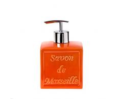 Spirella 40.07266 SDM Distributeur de Savon Liquide Orange 9 x 9 x 15 cm