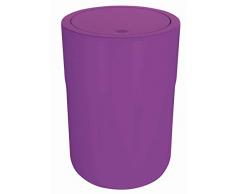Spirella 10.17202 Cocco Poubelle de Salle de Bain Violet
