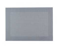 Levivo SET108505B Set de table en textile facile dentretien, lot deÂ 4, Fabric, Gris, 30 x 50 x 0,3 cm