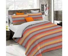 Italian Bed Linen Housse de Couette “Fantasy”, fabriqué en Italie, sfumato, 1 Place et demie