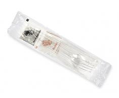 GUILLIN - SERVIPACK KITC6 CARTON DE 250 Set de 6 Pièces Couvert, Plastique, Transparent, 25 x 6 x 0,5 cm