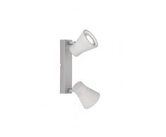 Reality, Spot, Antony incl. 2 x LED,GU10,3,0 Watt,3000K,280 Lm. Beton, Couleur beton, Corps: metal, Couleur beton L:20,0cm, L:8,0cm, H:15,0cm IP20