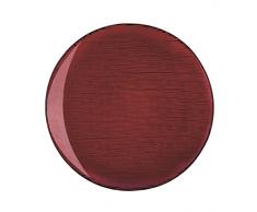 Excelsa Scratch Assiette, Verre, Rouge, 27,5Â x 27,5Â x 1,5Â cm