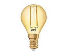 Osram Vintage Edition 1906 Ampoule LED à Filament - Culot E14 - Forme Sphérique Or Ambrée - Blanc Chaud 2500K - 2,5W (Ãquivalent 22W)