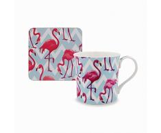 Lesser & Pavey Mug et Dessous de Verre, Perles, Taille Unique