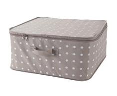 COMPACTOR RAN4540 Housse de Rangement Pour Vêtements, Fermeture Zippée, Anti-Poussière, Marron, Polypropylène, 46 x 46 x 20.5 cm, Brun