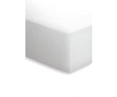 schlafgut Drap Housse, Coton, Blanc, 180 x 200 cm