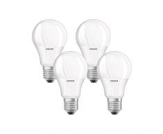 Osram Ampoule LED Plastique 8.5 W E27 - Blanc chaud - 4 pièces