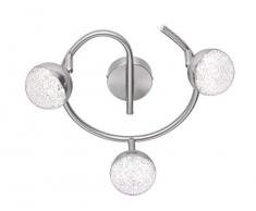 Action Spot Acrylique Intégré 13,5 W Nickel Mat 27 x 14 x 27 cm