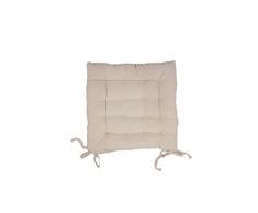 Soleil dOcre 005035 Panama Dessus de Chaise Capitonné Coton Ecru 40 x 40 x 5 cm