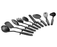 Warimex 14125 Set de 9 ustensiles de Cuisine Stoneline avec rebords Pratiques