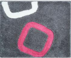 Grund AROLO WC-Vorl.o.A.60x60 cm Pink Tapis de Bain, Fibres synthÃ©tiques, Rose Bonbon, 50 x 60 x 2,4 cm