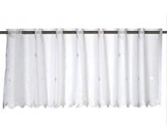 Elbersdrucke Sun Valley 00 Rideau de bistrot Polyester Blanc 48 x 150 cm