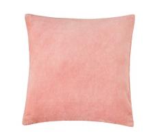 Blanc des Vosges Pacha Housse et coussin Velour de coton Poudre 45 x 45 cm