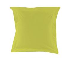 Essix - Taie doreiller Royal Line Percale de Coton Pomme 65 x 65 cm