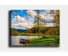 Bonamaison Peinture sur toile, multicolore, 40 x 60 cm - Conçu et fabriqué en Turquie