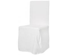 Linder 0509/29/887/45 Monaco Housse de Chaise Polyester Blanc 45 x 130 cm