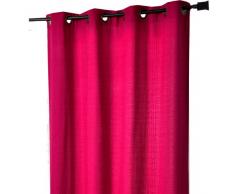 HomeMaison HM698814678 Panneau Ameublement Jacquard Uni Trame Barcelona Prune 140 x 260 cm