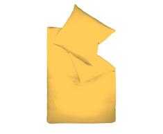 fleuresse Housse de couette 9100-2349 135x200 cm Jaune 100% Coton