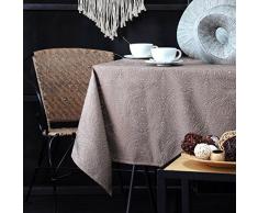 Lovely Casa Kolam Nappe, Polyester, Taupe, 240 x 140 cm