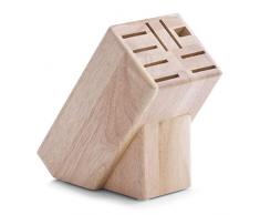 Zeller 24551 Bloc à couteaux Bois de caoutchouc 13 x 22 x 25 cm