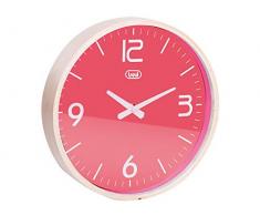 Trevi Om 3311Â L Horloge Murale, Bois/Plastique, Rose, 25