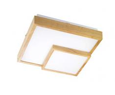 Wofi Plafonnier dintérieur en bois rétro 34 W