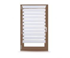 Relaxdays Store enrouleur double face klemmfix en blanc sans perÃ§age fenÃªtre porte balcon en tissu 76x156 cm, blanc