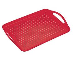 Kitchencraft Colourworks antidÃ©rapant Plateau de Service, Rouge, 28.5Â x 41Â cm