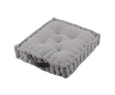 LOVELY CASA Duo Coussin 45X45X10 CM, Coton, Souris/Gris