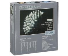 System LED 465-37 Extra Guirlande lumineuse stalactites LED Lumière du jour 200 x 100 cm