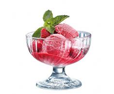 ARCOROC Arc Sorbet Gobelet Ã Glace, Verre, Transparent, 380 ML