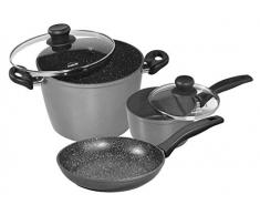 Stoneline 5 pièces ensemble de casseroles, avec revêtement anti-adhésif, induction