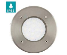 Eglo Lampe encastrÃ© au sol 93482, verre, intÃ©grÃ©, transparent