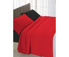 Linge de lit Linge de lit Satin Italien% 2F Double Noir 250 x 300 cm