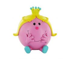 Monsieur Madame MM3134 Tirelire 3D MME Princesse, Polyrésine, Rose, 15,7 x 13,5 x 17 cm