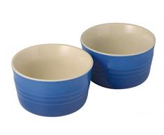Le Creuset, Set de 2 Ramequins, Ronds, 200 ml, à 9.5 cm, Céramique, Bleu