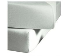 Fleuresse 1212 Fb. 978 Drap Housse Jersey 100 x 200 cm Argent