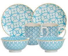 Ritzenhoff & Breker 084979 Vaisselle, Porcelaine, Bleu, 36 x 16 x 27 cm