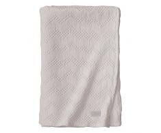 Essix - Plaid Malo Coton Gris Perle 130 x 170 cm