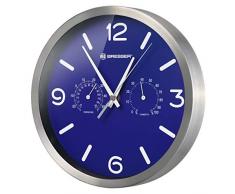 BRESSER 8020315WXH000 Horloge Murale, Bleu, 250x250mm