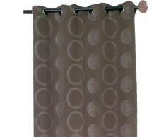 HomeMaison HM6988545100 Panneau Ameublement Jacquard Fantaisie Motif Pixels Chocolat 140 x 260 cm