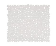 MSV 2108288 Galets Tapis à Douche Blanc